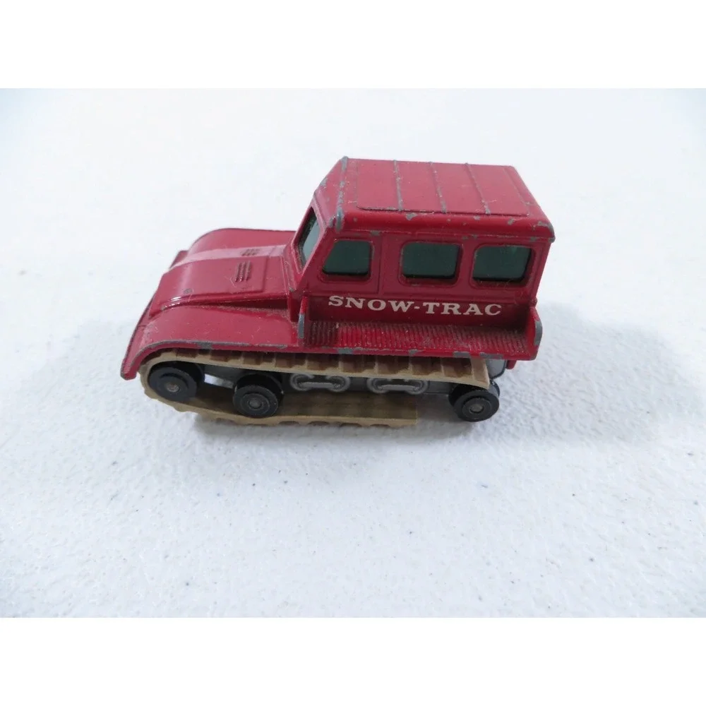 Vintage Matchbox Series No. 35 Snow‎ Trac Red Lesney England BROKEN TRACKS